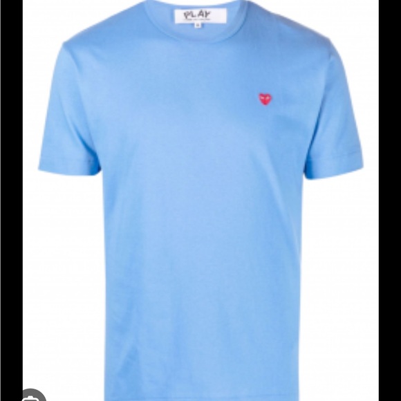 Comme des garcons play light blue tshirt - Picture 5 of 8